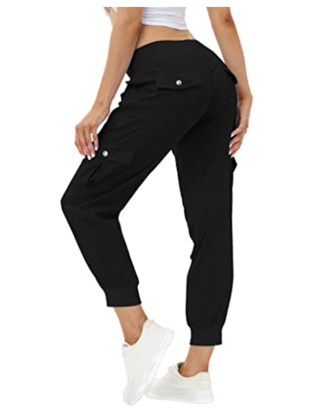 Women's Cargo Capris Hiking Pants Lightweight Quick Dry Outdoor Athletic Casual